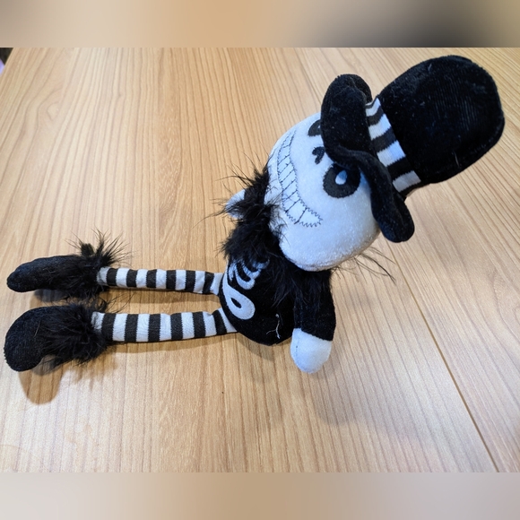 Sitting MR SKULL Skeleton Plush Doll - Picture 7 of 11
